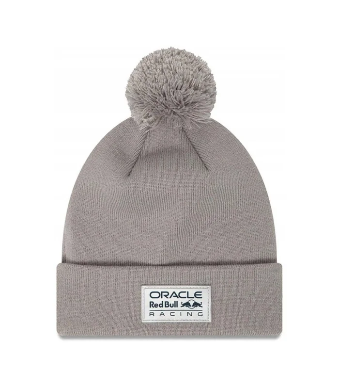 Bonnet à pompon Red Bull Racing Essential New Era Officiel Gris Taille Unique