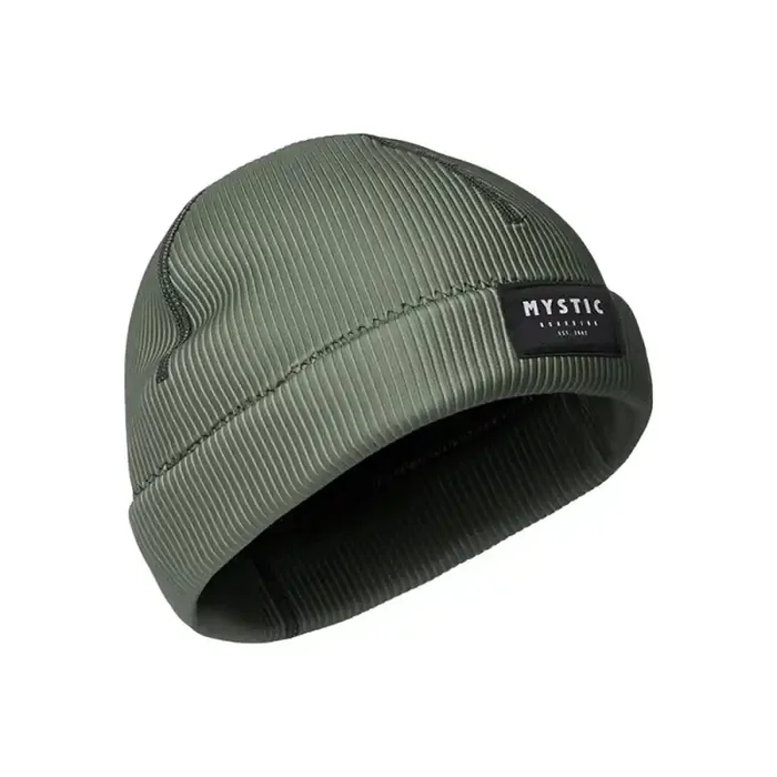 Bonnet Mystic Beanie Neoprene 2mm Dark Olive Livraison Express