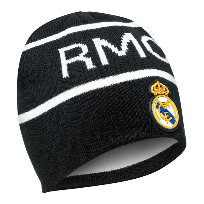 Bonnet Réversible RMCF Noir/Blanc – Boutique Officiel Real Madrid CF