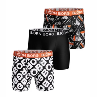 Boxer Björn Borg Men Core Shorts Per BB Fast Name Black Beauty (Lot de 3)