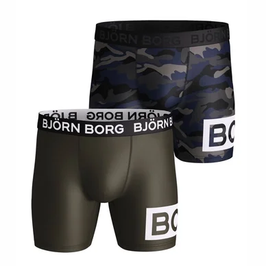 Boxer Björn Borg Men Core Shorts Per BB Multi Camo Forest Night (Lot de 2)