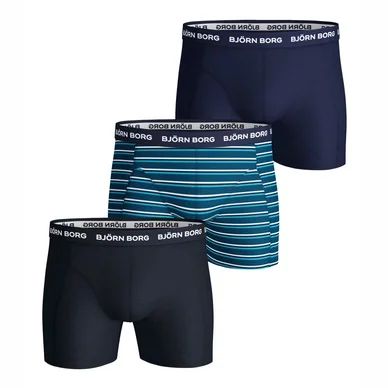 Boxer Björn Borg Men Core Shorts Sammy BB Stripe Mykonos Blue (Lot de 3)