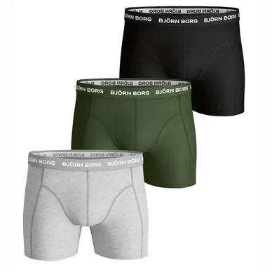 Boxer Björn Borg Men Essenstial Solid Grey Melange (Set de 3)