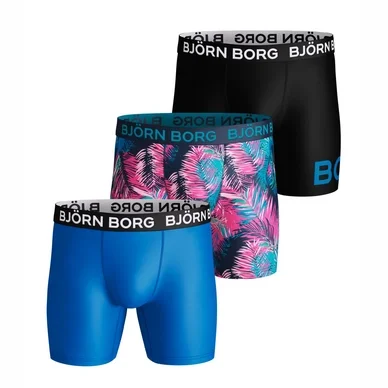 Boxer Björn Borg Men Performance LA Sunset Blvd S Insignia Blue (Lot de 3)