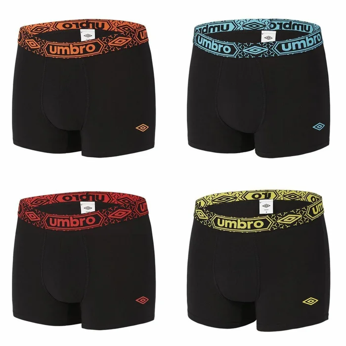 Boxer coton uni ceinture Umbro (x4)