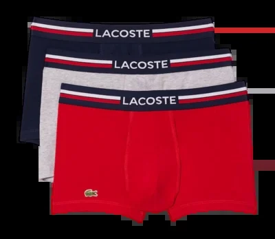 Boxer Lacoste Homme 5H3386 Navy Blue/Silver Chine-Re