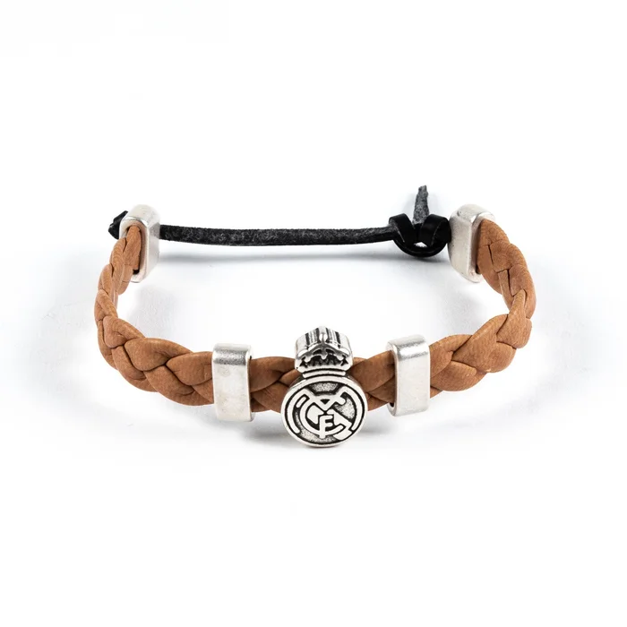 Bracelet tressé marron Real Madrid – Boutique Officiel Real Madrid CF