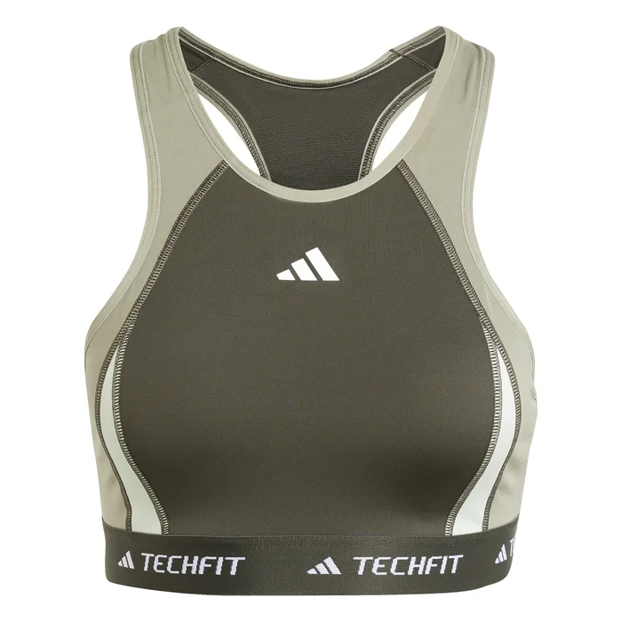 Brassière col haut femme adidas Techfit Colorblock