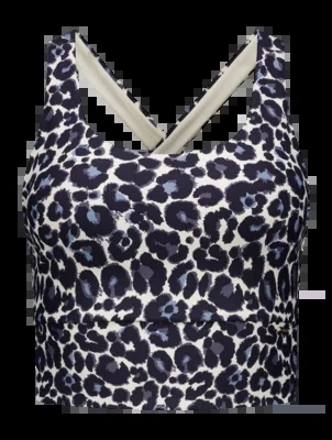 Brassière Deblon Femme Sarah Cross Top Leopard Summer Blue