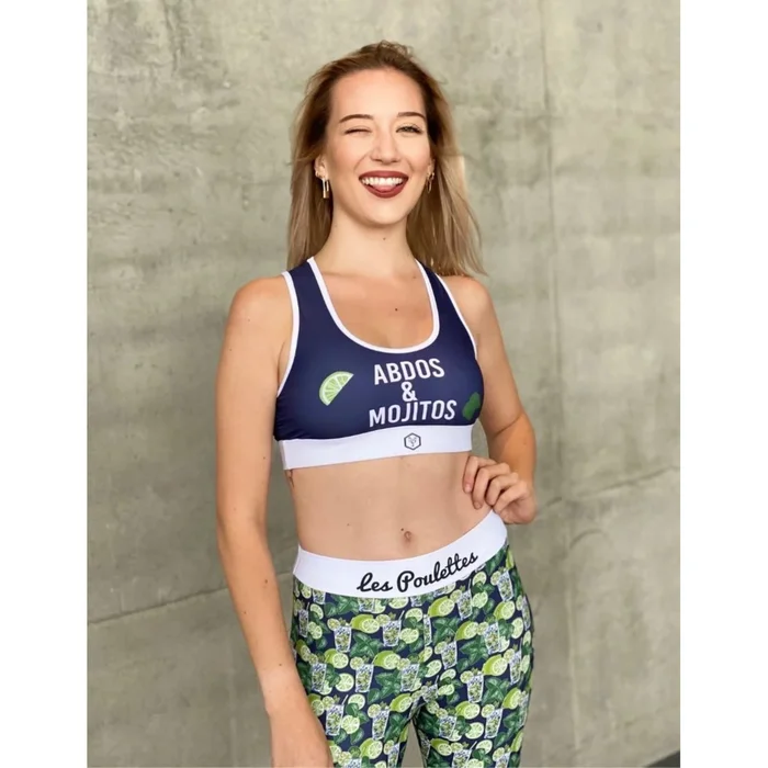 Brassière femme Les Poulettes Fitness Mojitos