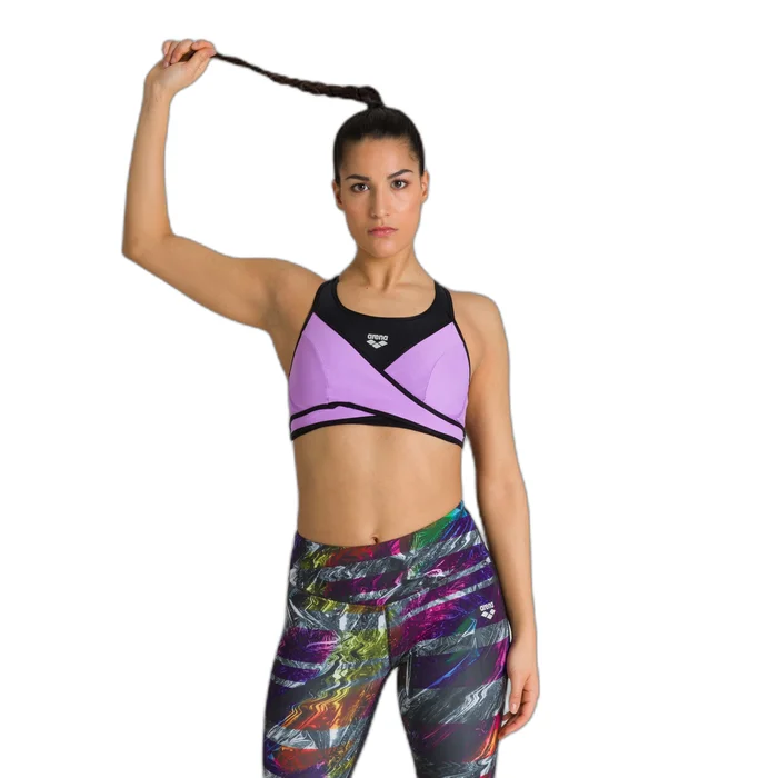 Brassiu00e8re ru00e9glable croisu00e9 sur le devant femme Arena [Taille XS]