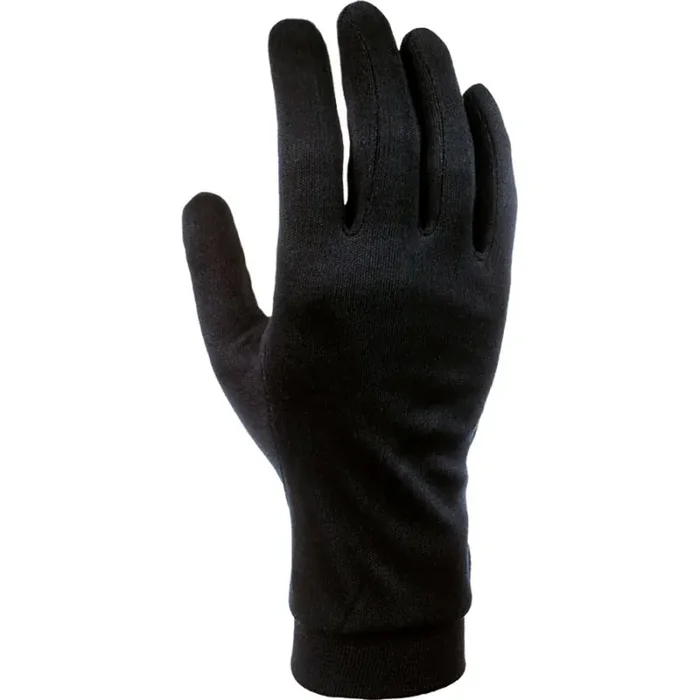 Cairn Silk, gants intérieurs, femmes, black Seulement Aujourd’hui