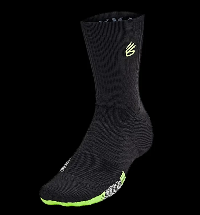 Calcetines Curry UA AD Playmaker Mid « Black Volt »