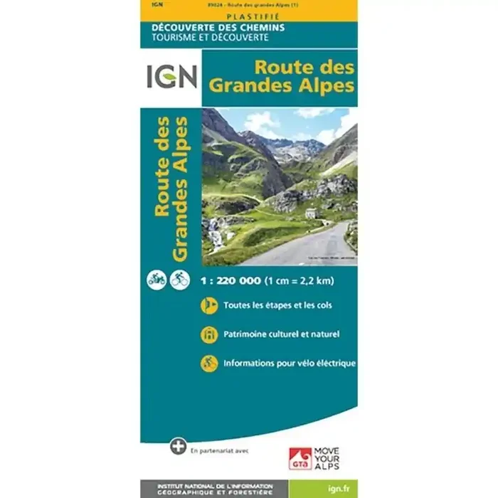 Carte IGN Route des Grandes Alpes Acheter En Ligne