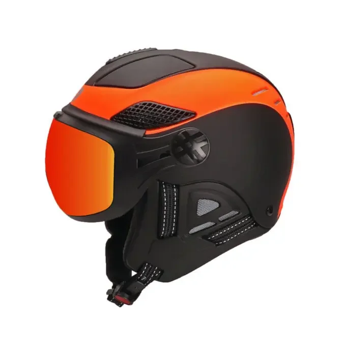 Casque à visière DIEZZ Louna II Ventury Touchy – Black Orange Meilleure Qualité