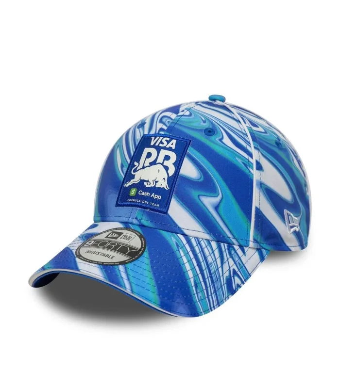 Casquette 9FORTY Adjustable Visa Cash App Racing Bulls All Over Print Adulte Taille Unique Bleue