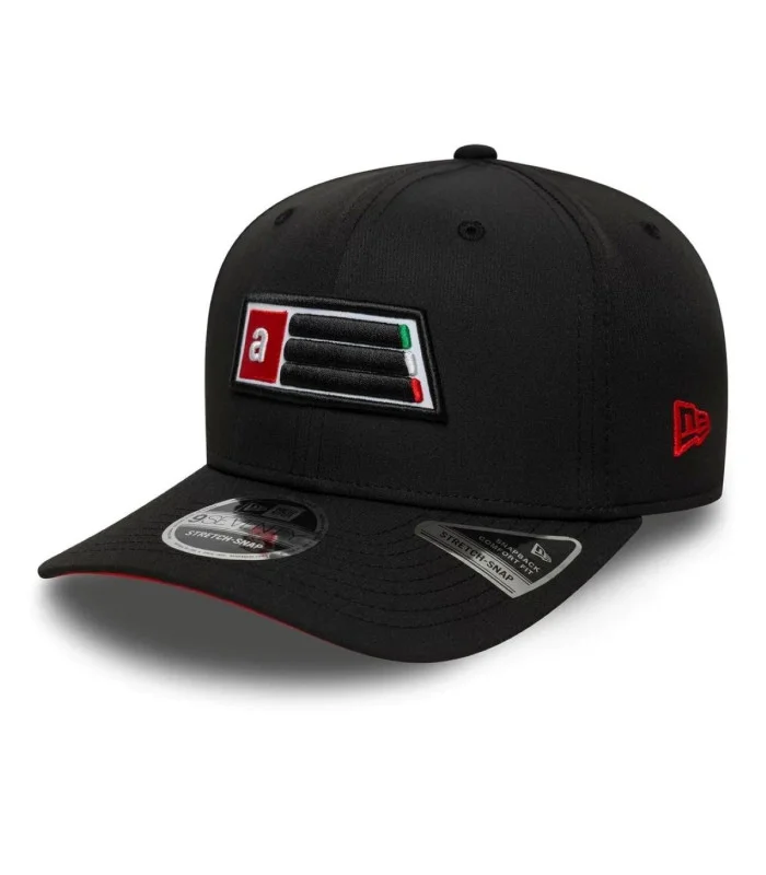 Casquette 9SEVENTY Stretch Snap Aprilia Patch Adulte Taille Unique Noire