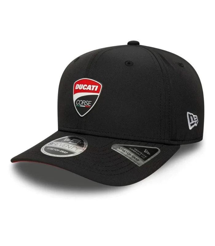 Casquette 9SEVENTY Stretch Snap Recycled Ducati Motor Logo Adulte Taille Unique Noire