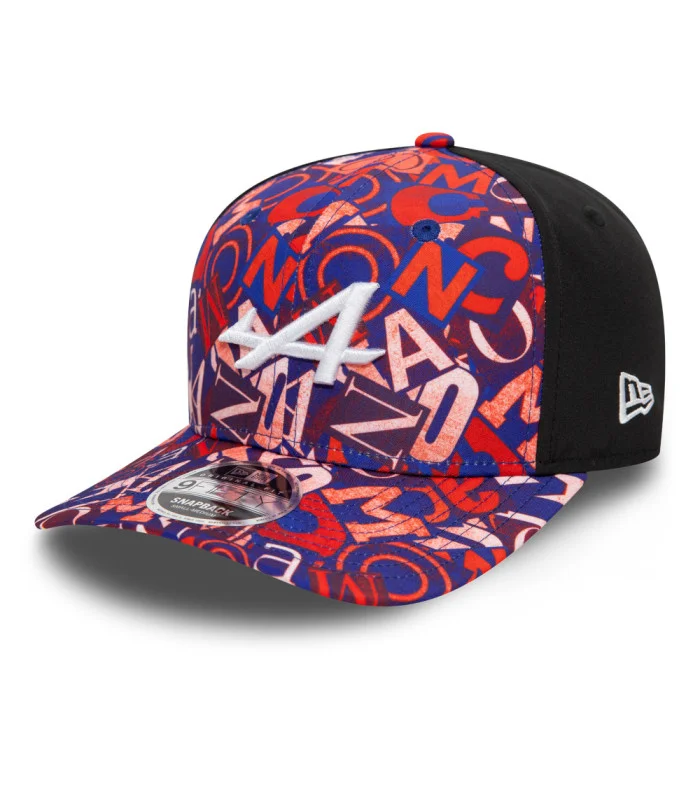 Casquette Alpine F1 Team Ocon Gasly GP Monaco 9Fifty New Era Noir, Multicolore