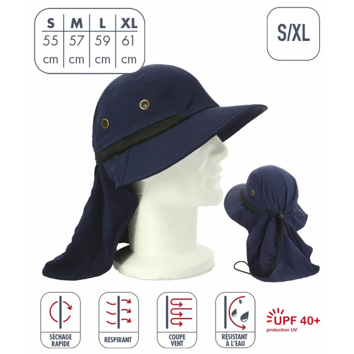 Chapeau anti-UV femme u00c9lu00e9menterre Barbacou [Taille S]