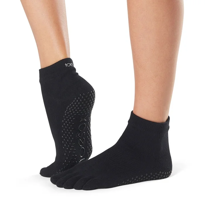 Chaussettes antidu00e9rapantes u00e0 bout complet Fitness-Mad Toesox [Taille S]