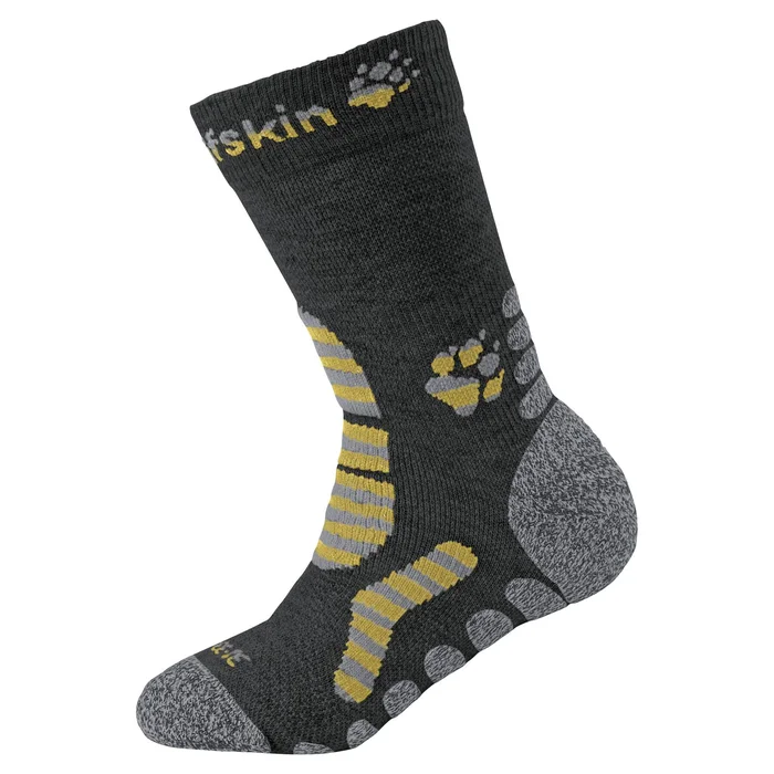 Chaussettes de randonnu00e9e u00e0 rayure enfant Jack Wolfskin [Taille 28/30]