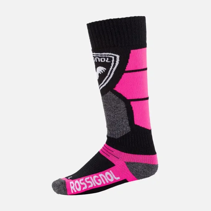 Chaussettes de ski Rossignol JR PREMIUM WOOL Fluo Pink Commander Vite