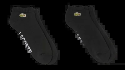 Chaussettes de Tennis Lacoste Homme RA2653 Black (2 Paquets)