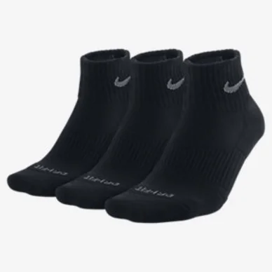 Chaussettes de Tennis Nike Cushion Quarter Black (3 pièces)