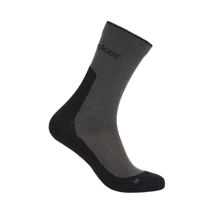 Chaussettes ICEBREAKER Hike+ Light Crew Femme – Obsidian / Black Premium