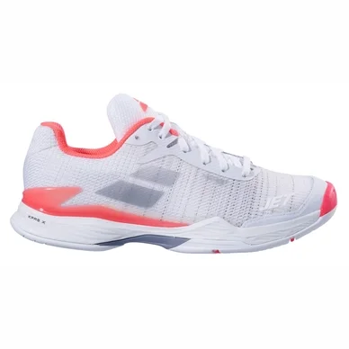 Chaussure de tennis Babolat Jet Mach II All Court Women White Fluo Pink Silver