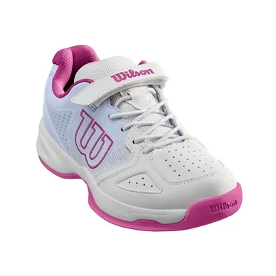 Chaussure de Tennis Wilson Junior Stroke White Halogen Blue Very Berry