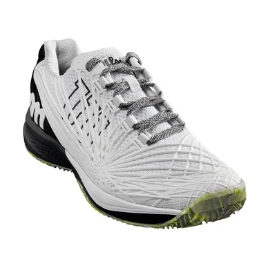 Chaussure de tennis Wilson Men Kaos 2.0 Clay Court White Black Safety Yellow