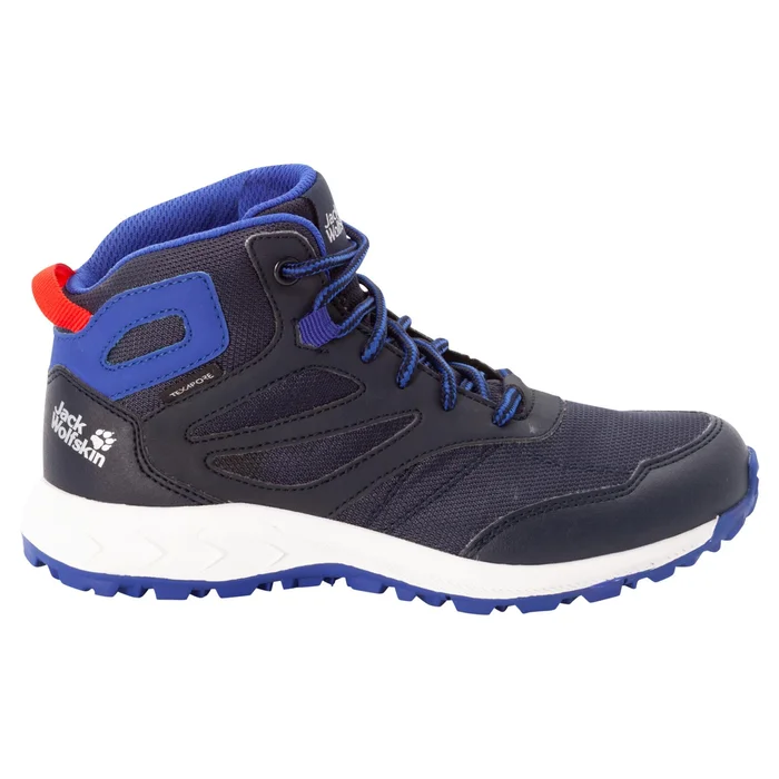 Chaussures de randonnu00e9e enfant Jack Wolfskin Woodland Texapore Mid [Taille 34]