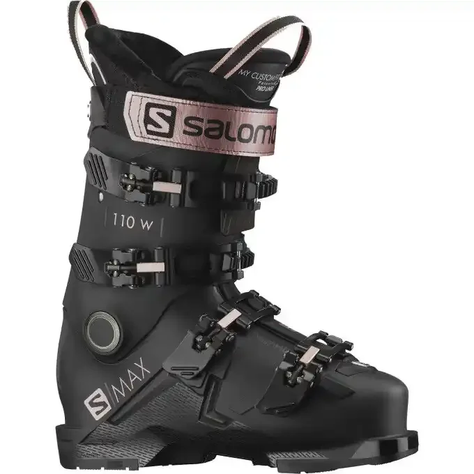 Chaussures de ski Salomon S/MAX 110 W GW Black / Rose Gold / Belluga Artisanat