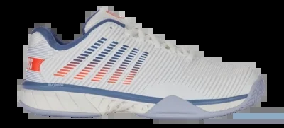 Chaussures de Tennis K-Swiss Homme Hypercourt Express 2 Lucent White Infinity Scarlet Ibis