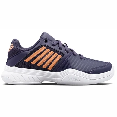 Chaussures de Tennis K Swiss Junior Court Express Carpet Greystone Peach Nectar