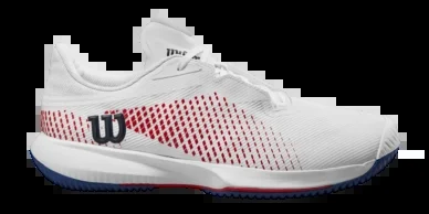 Chaussures de Tennis Wilson Homme Kaos Swift 1.5 White Deja Vu Blue Wilson Red