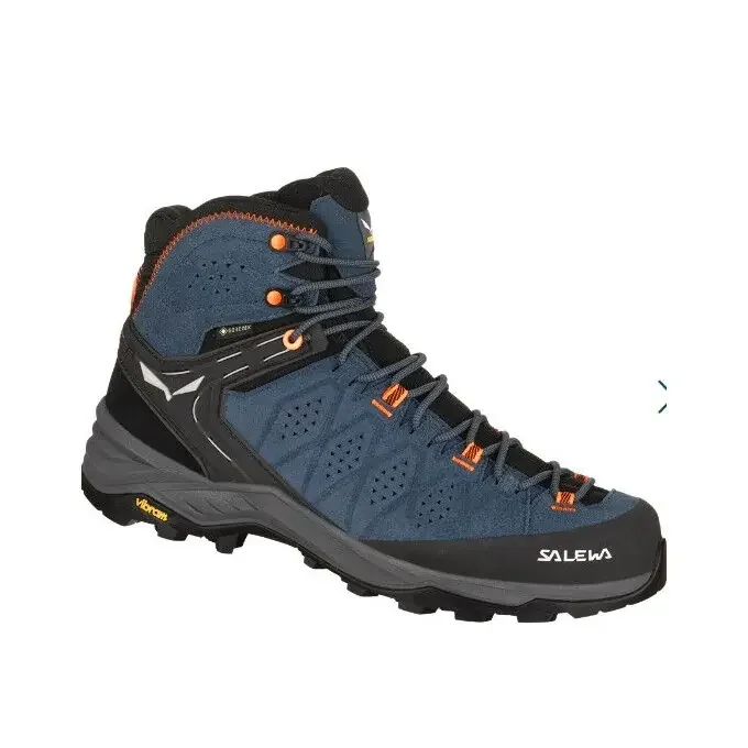 Chaussures Salewa MS ALP TRAINER 2 MID GTX Dark Denim/Orange Livraison Express