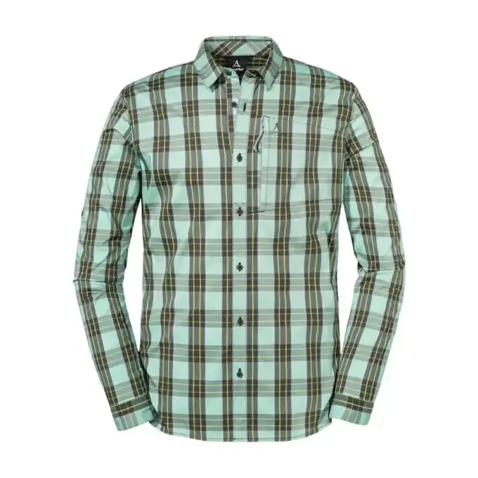 Chemise de randonnée homme à manches longues Schöffel Burgspitz – Matcha Mint Prix Cassé