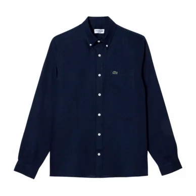 Chemise Lacoste Homme CH5692 Lin Premium Navy Blue