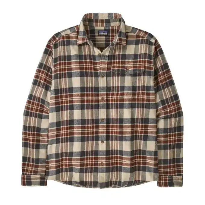 Chemise légère en flanelle Homme Patagonia Fjord – Paw : Dried Vanilla Meilleure Vente
