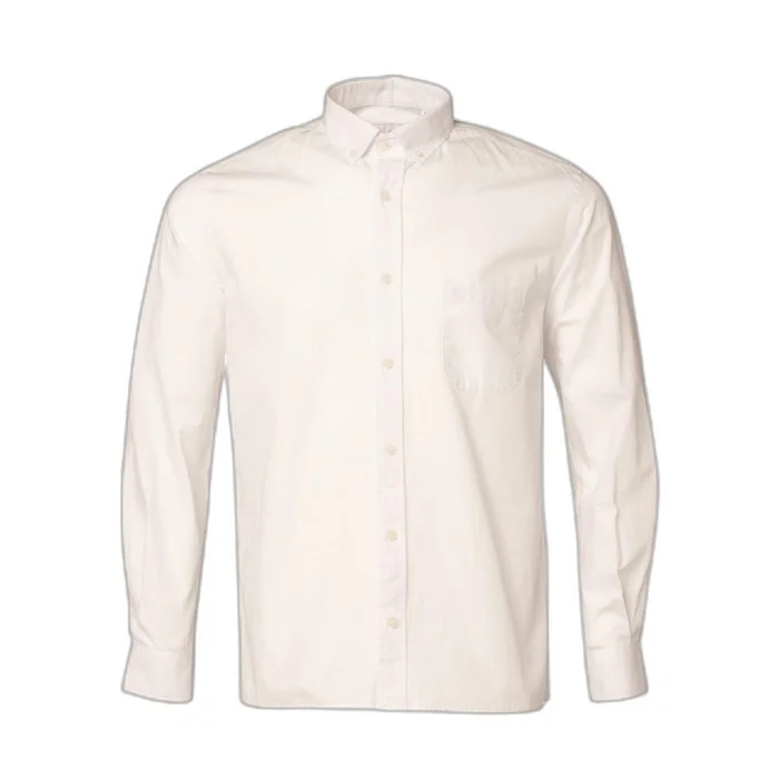 Chemise manches longues unie avec petite poche à gauche Serge Blanco