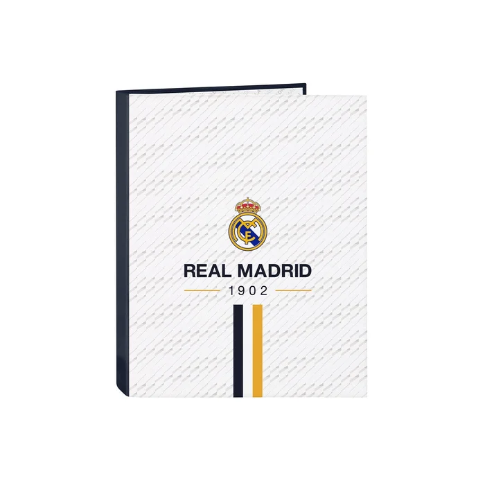 Classeur 4 Anneaux Blanc/Or – Boutique Officiel Real Madrid CF