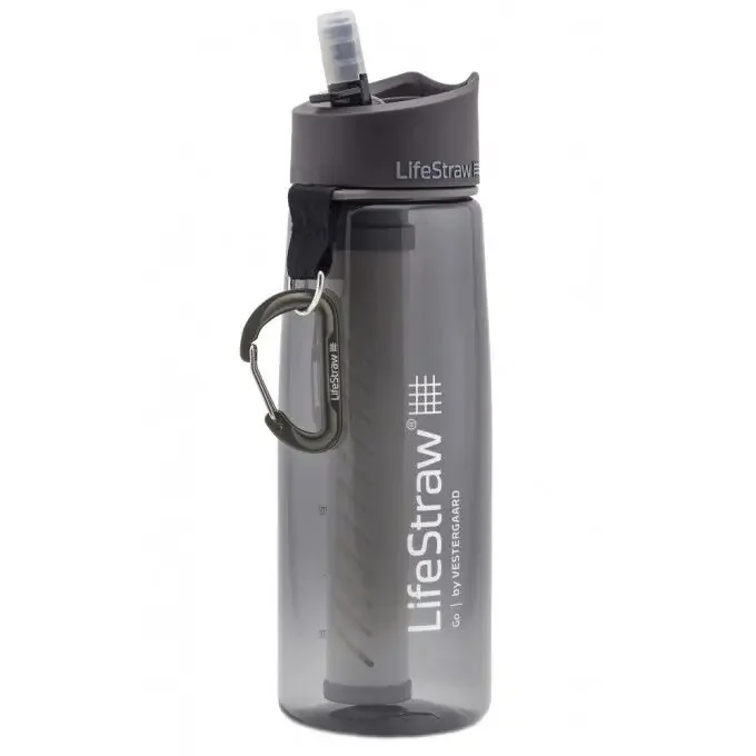 Commander Vite Gourde filtrante Lifestraw GO Tritan Renew Dark grey