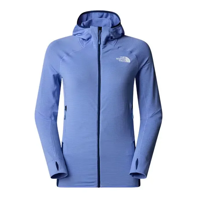 Commander Vite Veste à capuche d&rsquo;alpinisme femme The North Face Bolt Polartec® Power Grid – Virtual Blue/Estate Blue