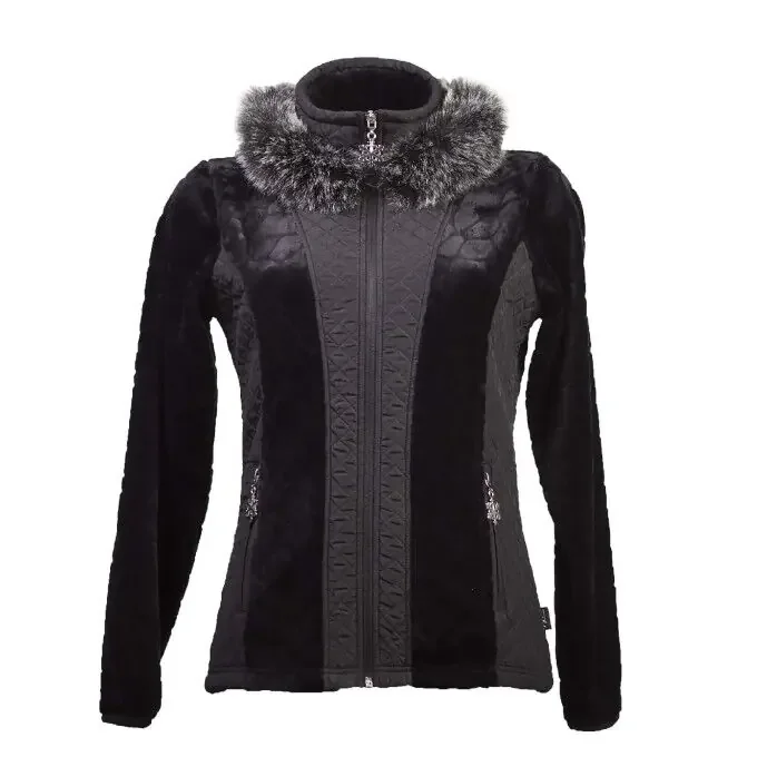 Commander Vite Veste polaire pour Femme Angele VIENNE CAPUCHE Noir