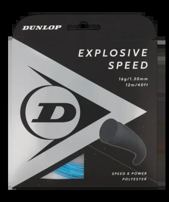 Cordage de Tennis Dunlop Explosive Speed 16G Bleu 1,3mm/12m