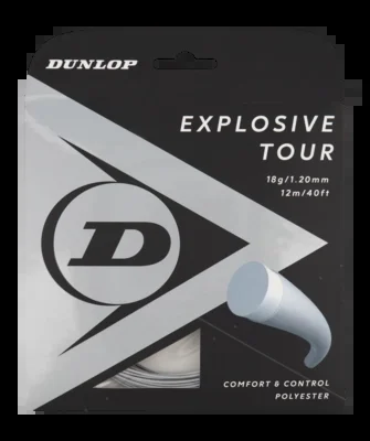 Cordage de Tennis Dunlop Explosive Tour 18G Silver 1,20mm/12m