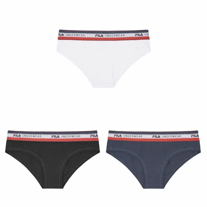 Culotte coton uni femme Fila (x3)